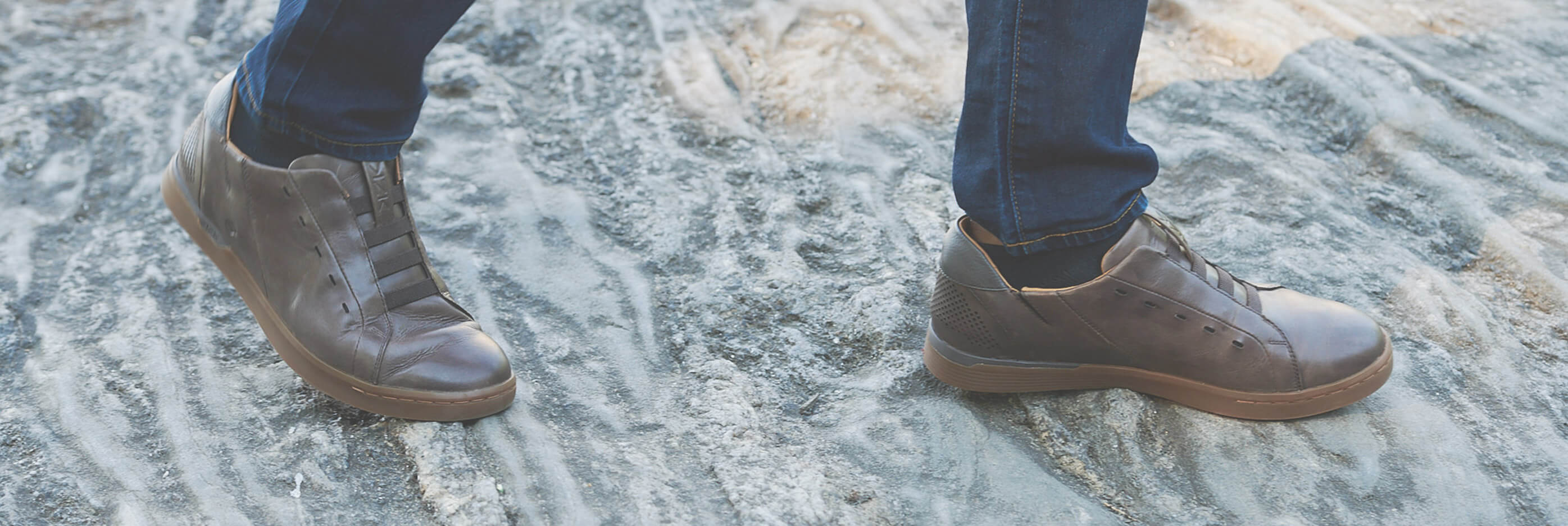 Men's Wide Slip On Shoes