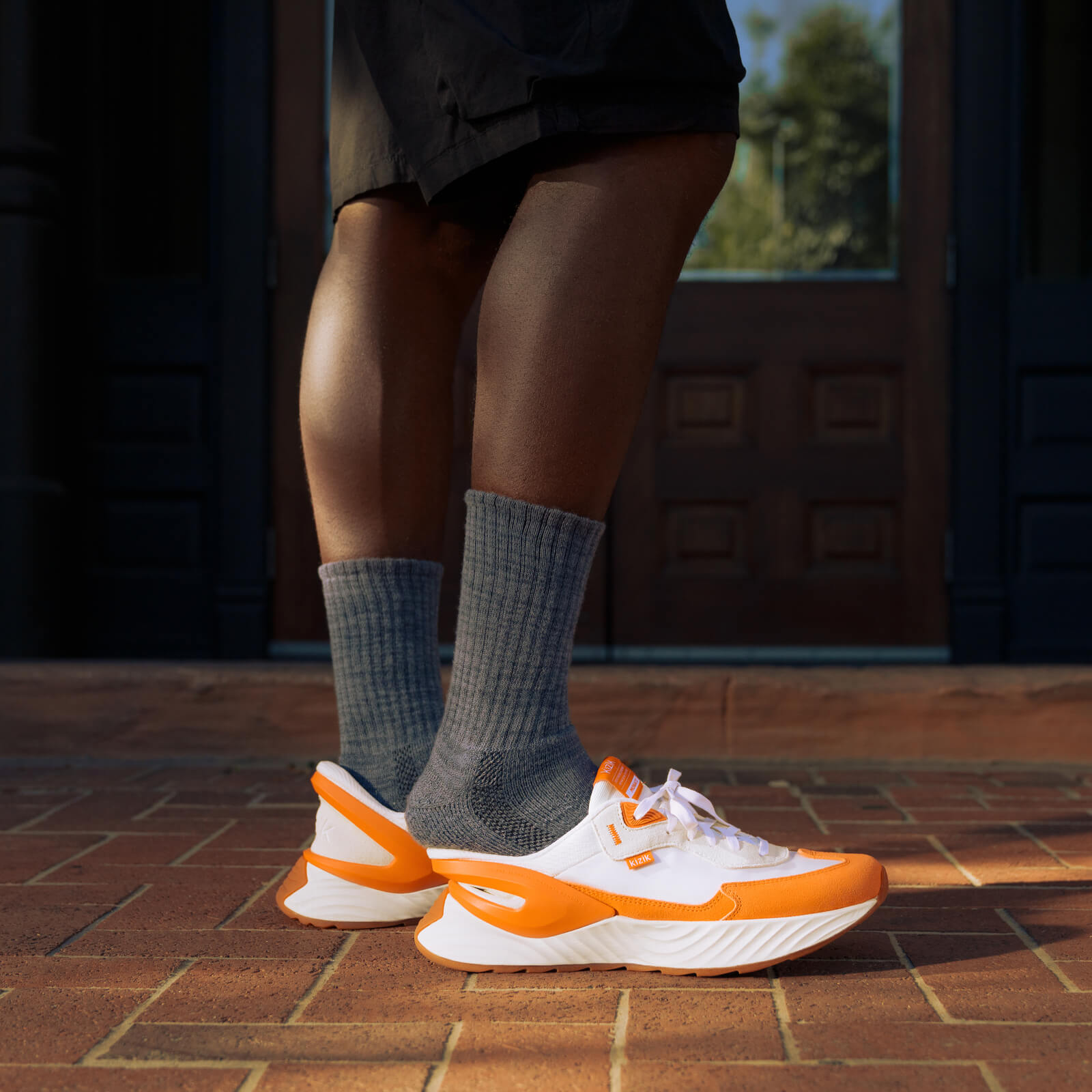 Men's Monaco - White/Tigerlily