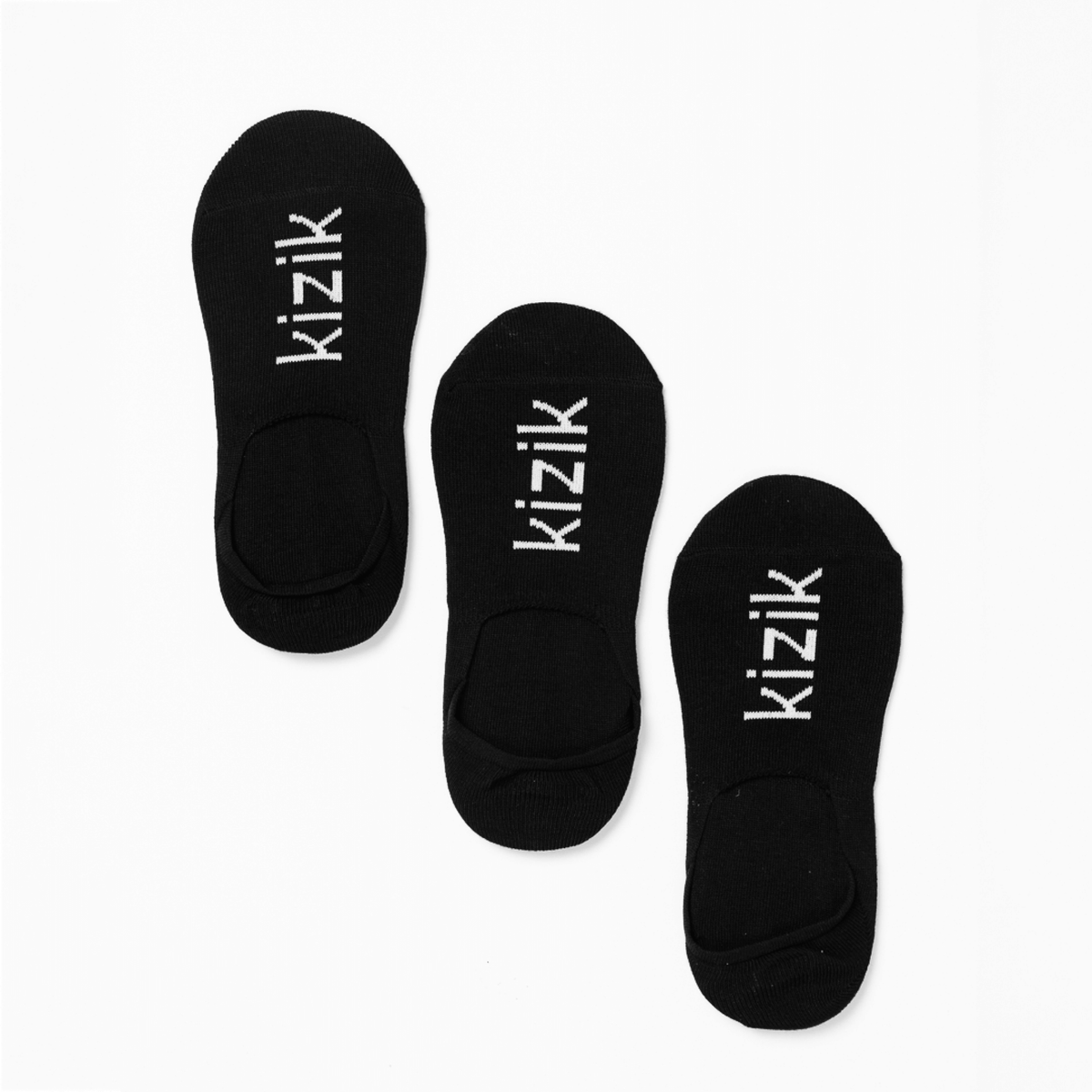 Kizik No Show Socks - Black - 3 Pack