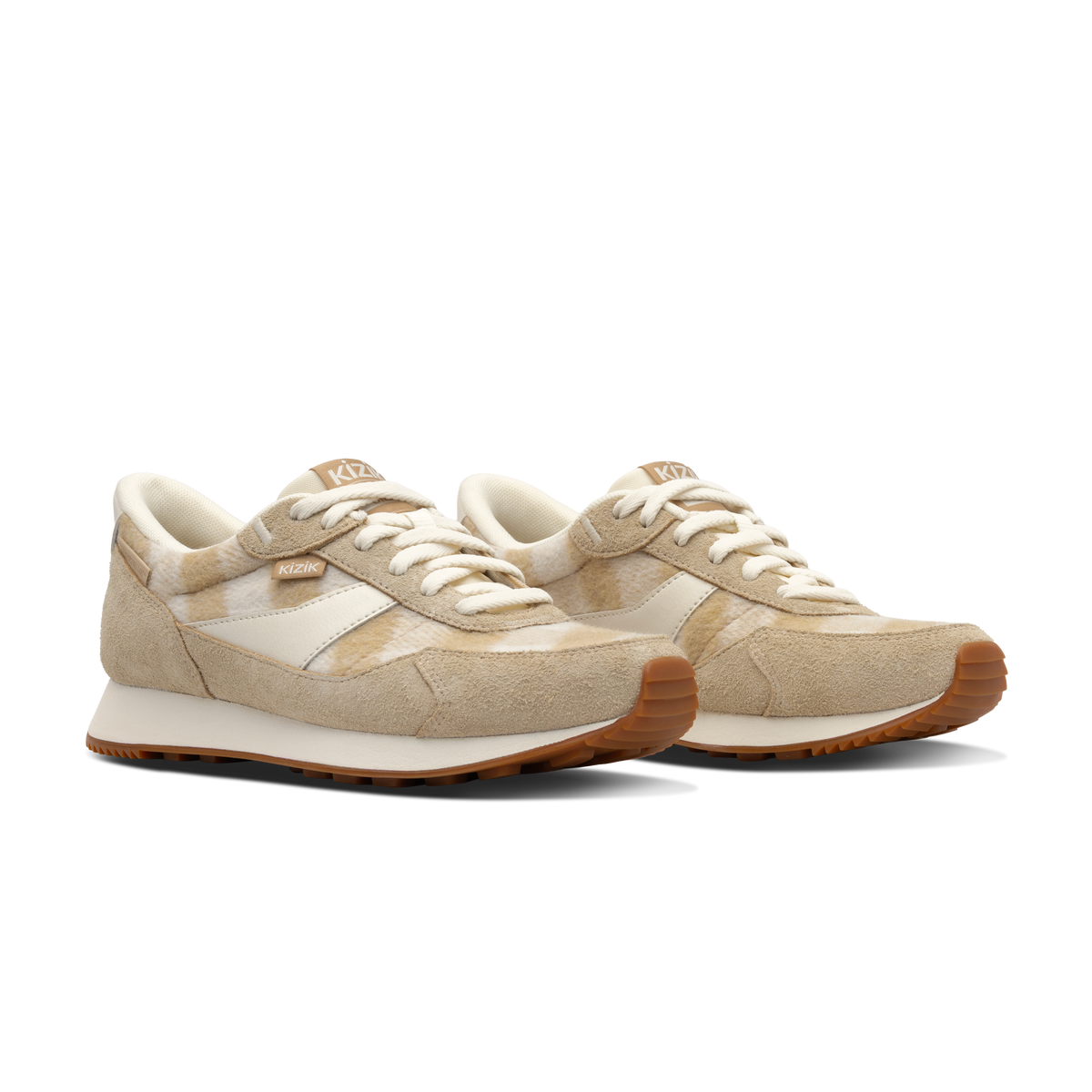 Women's Siena - Tan Suede Plaid